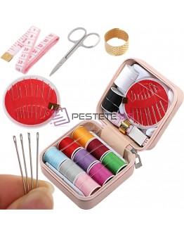 Комплект за шиене игли конци щипки 46 части